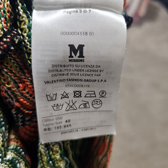 M Missoni Striped Bow Jumpsuit Size 40/4 - Picture 14 of 16